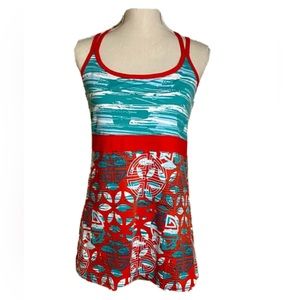 SOYBU L Red Strappy Yoga Athletic Tank Top
